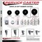 Service Caster 5 Inch Soft Rubber Wheel Swivel 58 Inch Threaded Stem Caster with Brake SCC SCC-TS20S514-SRS-PLB-58212 - alternate 2